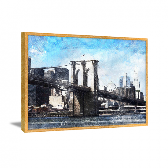 A bridge over a river